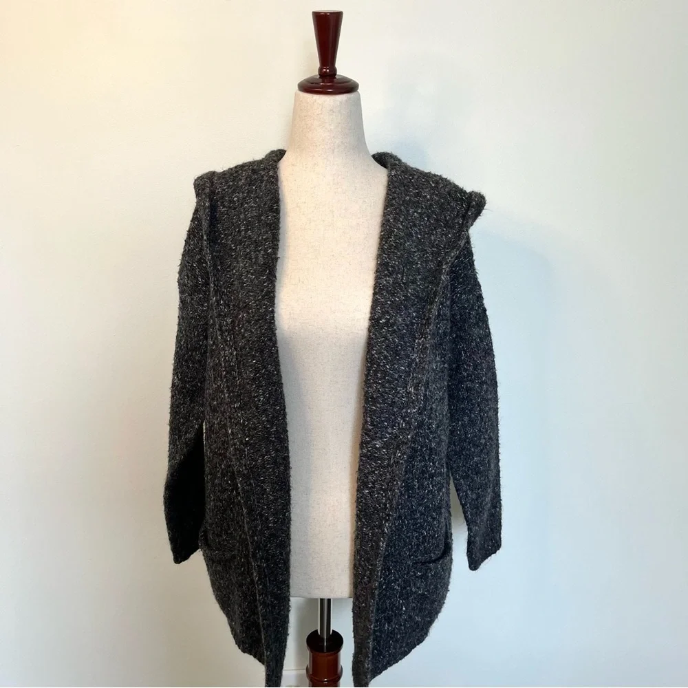 Brandy Melville vintage Oversized Wool Hooded Cardigan